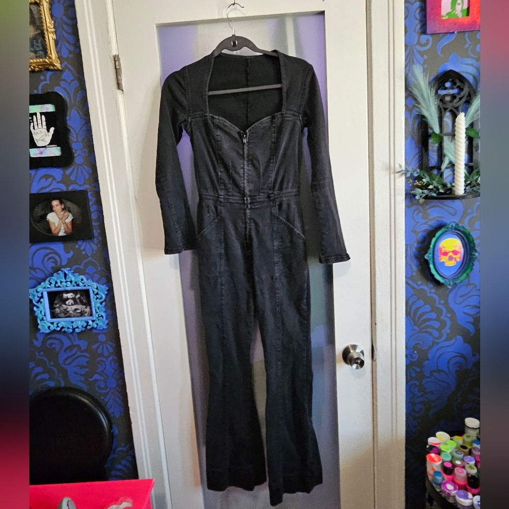 We the Free Denim Jumpsuit